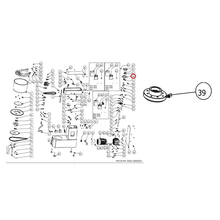 Муфта IMX12039 для машины тестомесильной т.м. WLBake, серии SP