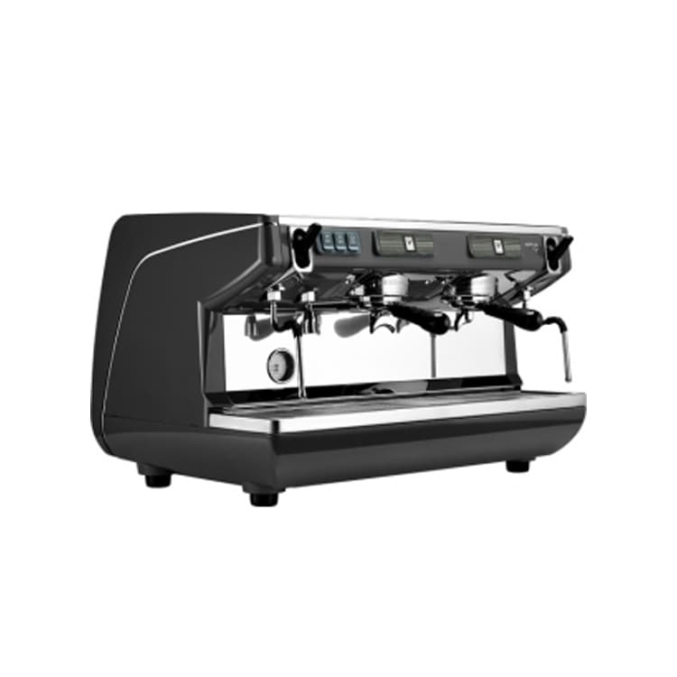 Кофемашина-полуавтомат 2 группы (выс.) NUOVA SIMONELLI APPIA LIFE 2GR S 220V BLACK+HIGH GROUPS+ECONOMIZER