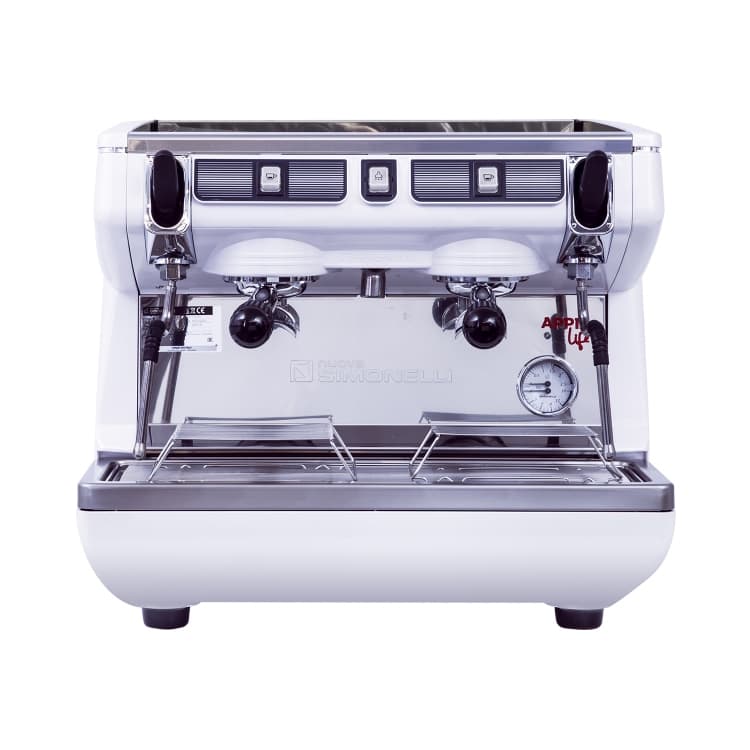 Кофемашина-полуавтомат NUOVA SIMONELLI APPIA LIFE COMPACT 2GR S 220V WHITE+ECONOMIZER+HIGH GROUPS
