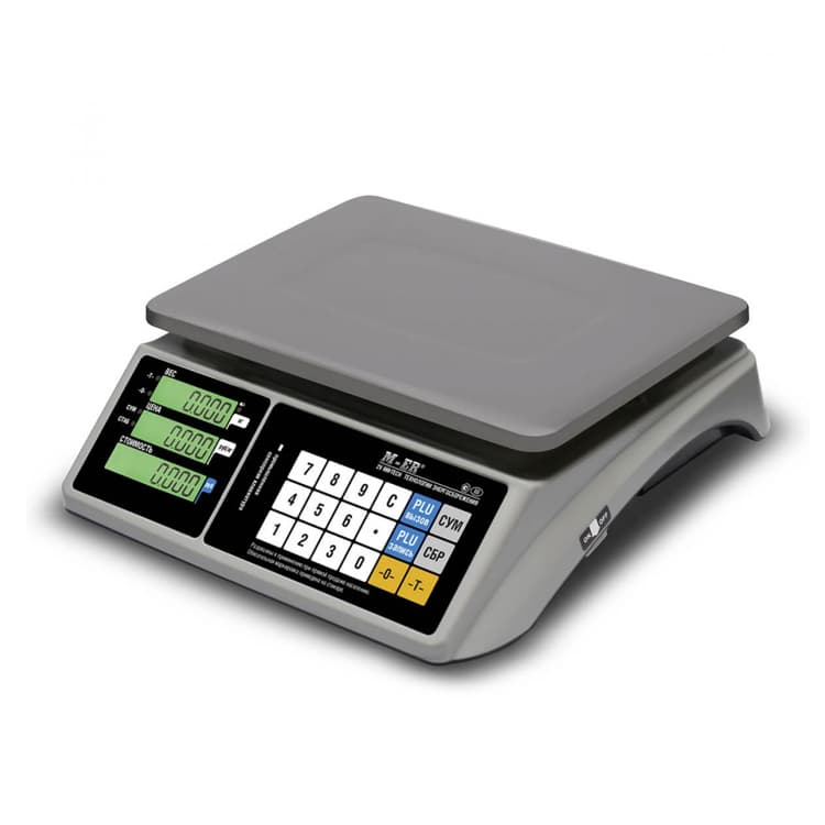 Торговые настольные весы MERTECH M-ER 328 AC-15.2 "TOUCH-M" LCD