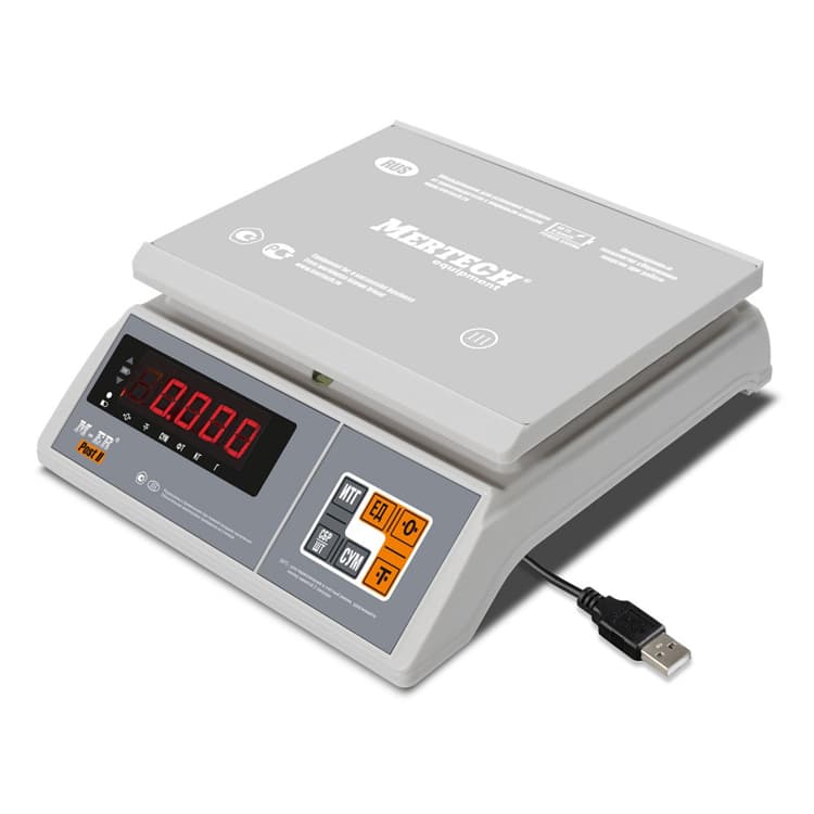 Фасовочные настольные весы MERTECH M-ER 326 AFU-32.1 "Post II" LED USB-COM