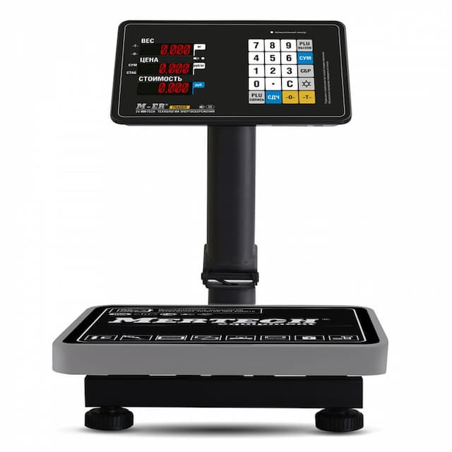 Торговые напольные весы MERTECH M-ER 333 ACPU-60.20 с расч. стоимости LED 