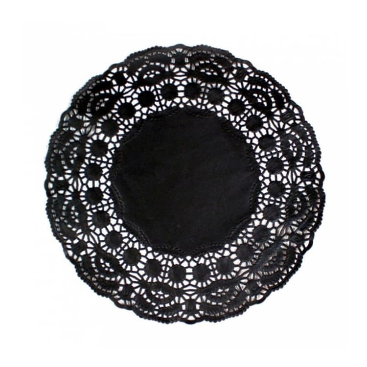 Салфетка ажурная черная d 34 см, 250 шт/уп, Garcia de PouИспания